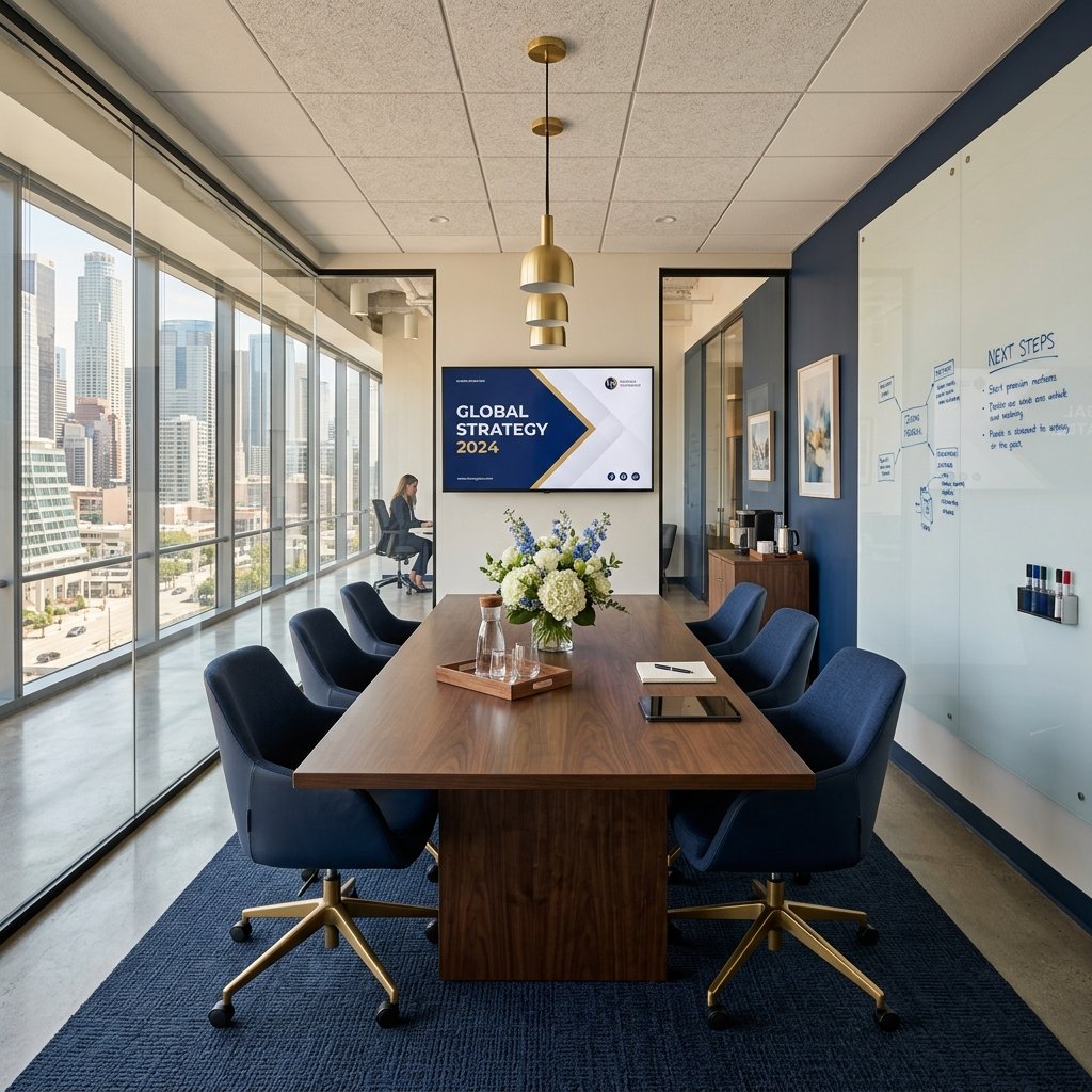 Modern meeting room with premium conferencing facilities